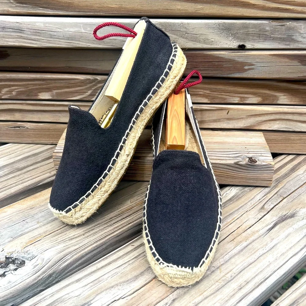 - Soludos 8.5 Black Smoking Espadrille! EUC!